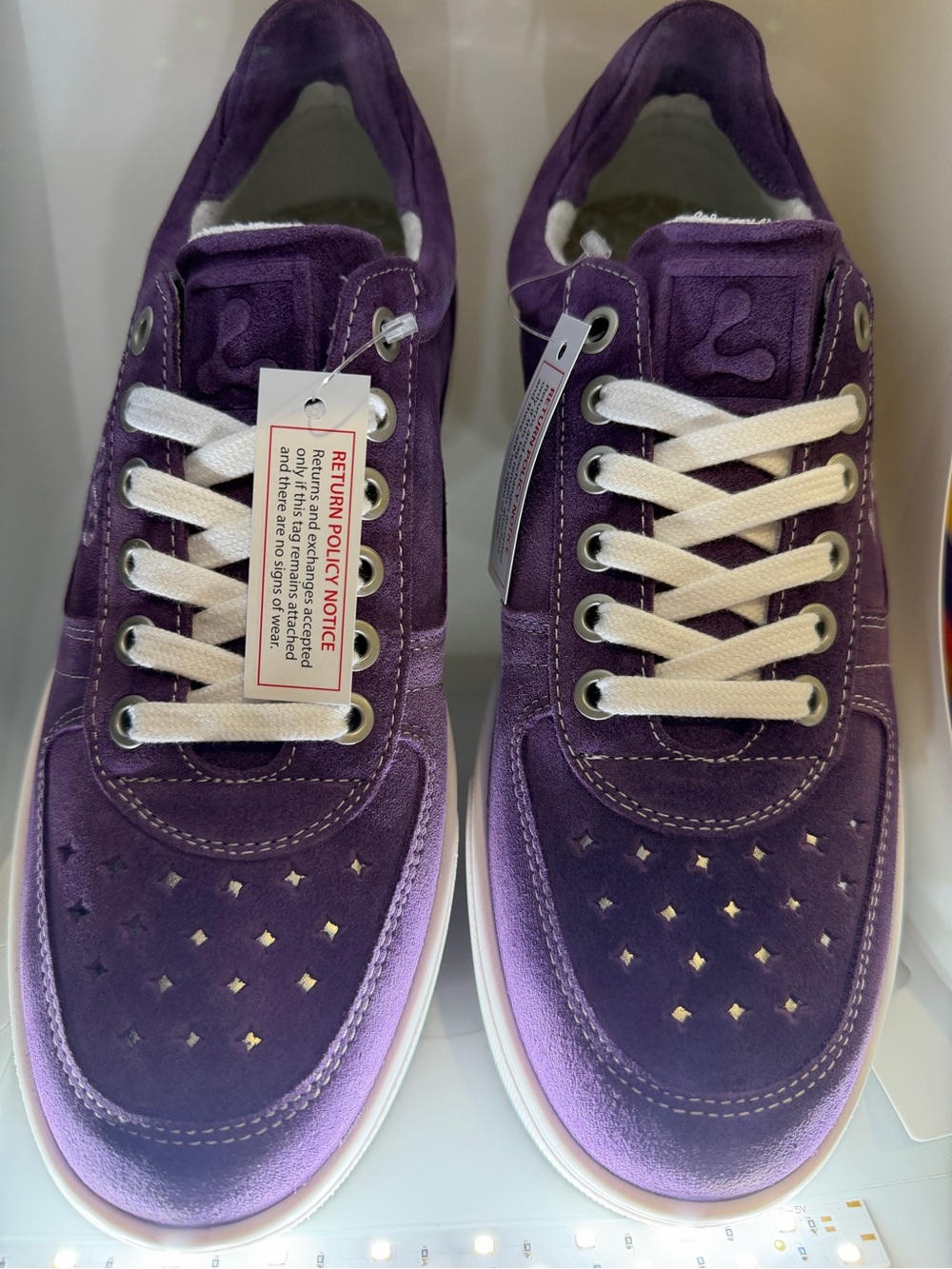 Lazo Purple Suede Women’s Purple Casual Sneakers Brand New Original Packaging